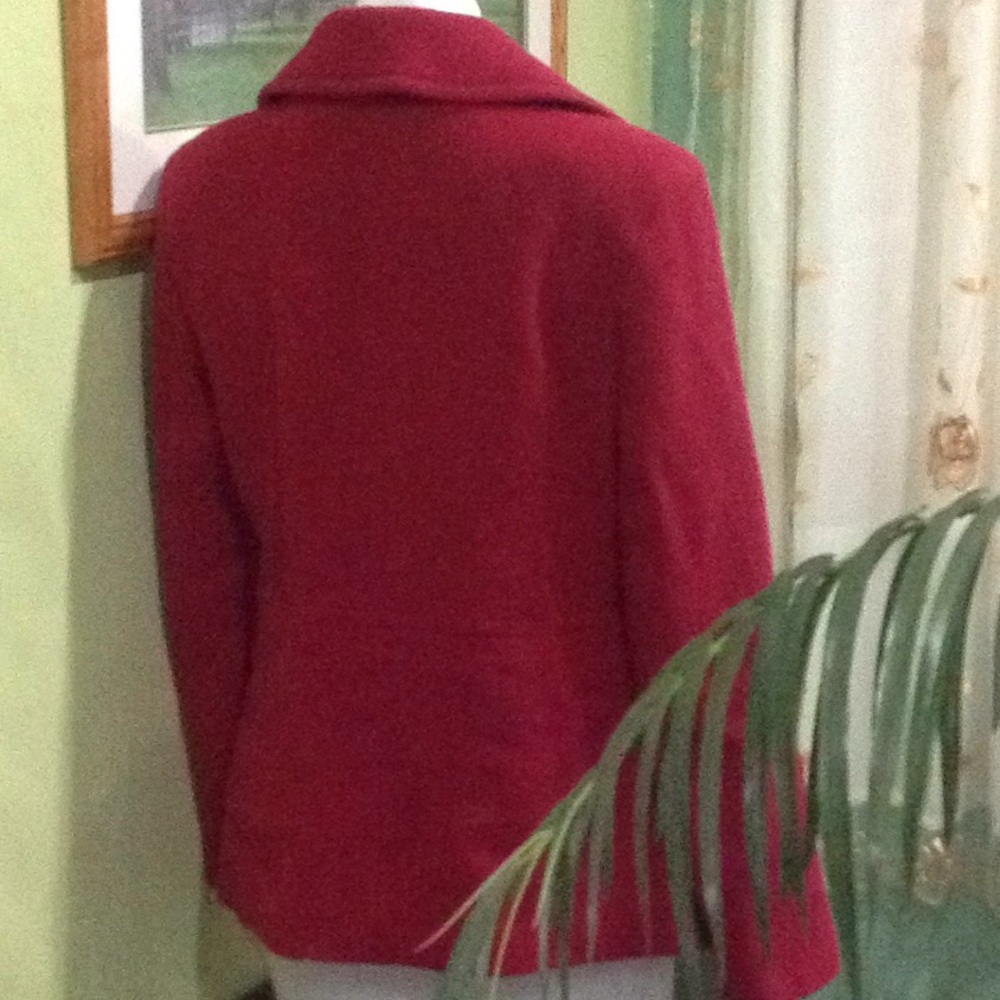 Red Pea Coat Outfits